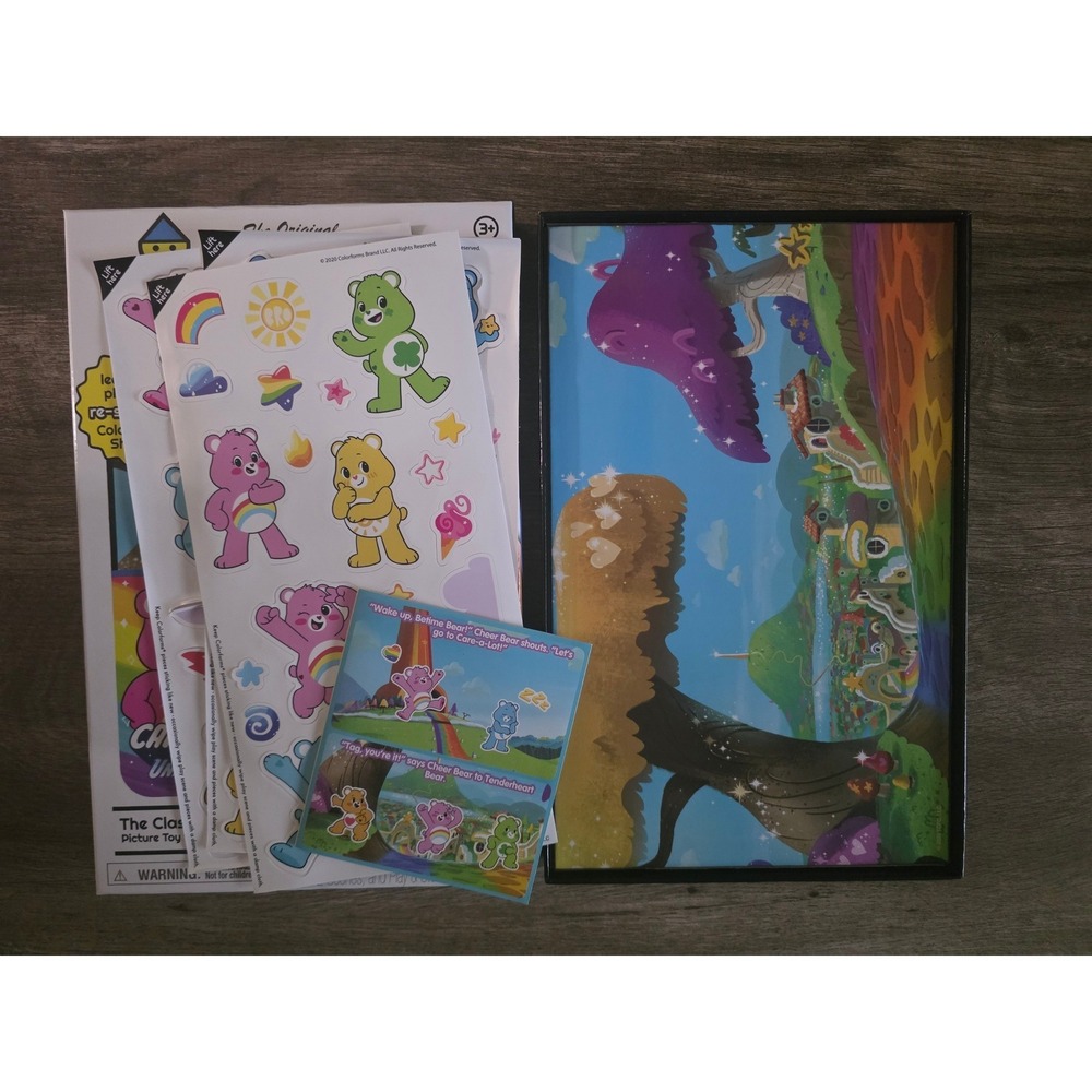 Care Bears Colorforms Play Set Bundle 3 Sets Sharing Caring Unlock the Magic - Picture 4 of 4